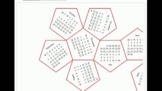 Calendar on Dodecahedron