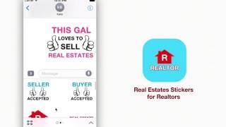 Real estates stickers for realtor on imessage ios 10