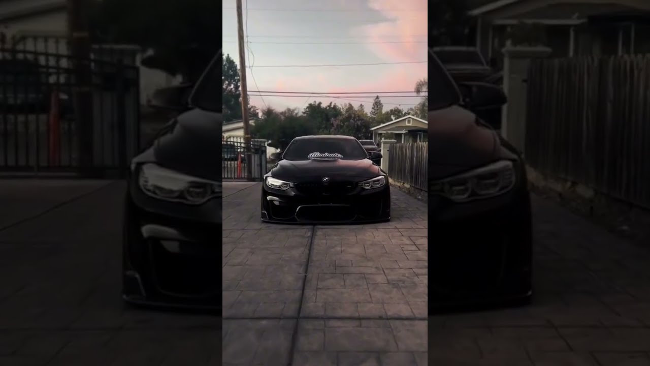 BMW F82 M4 Streetracing Car Black Airsuspension Stance Static Horrorstories Sweatdreamcars