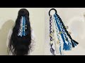 Crafter Anja is live! Navratri Hair Accessories/ Hair Paranda #navratri #paranda #parandi