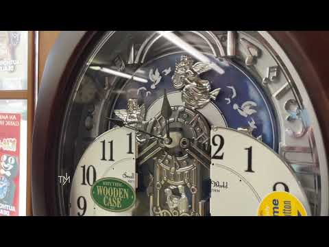 RHYTHM “Espresso Blessing” Musical Clock - 4MH424WU06 （スモールワールド「Espresso Blessing」リズムからくり時計）