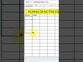 #excel #how to use Roman sr no 💯🎉 Powerfull formula for get Roman sr no