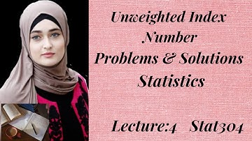 Unweighted index Number ||Simple Aggregative method & Avergae of price relative method || Problems