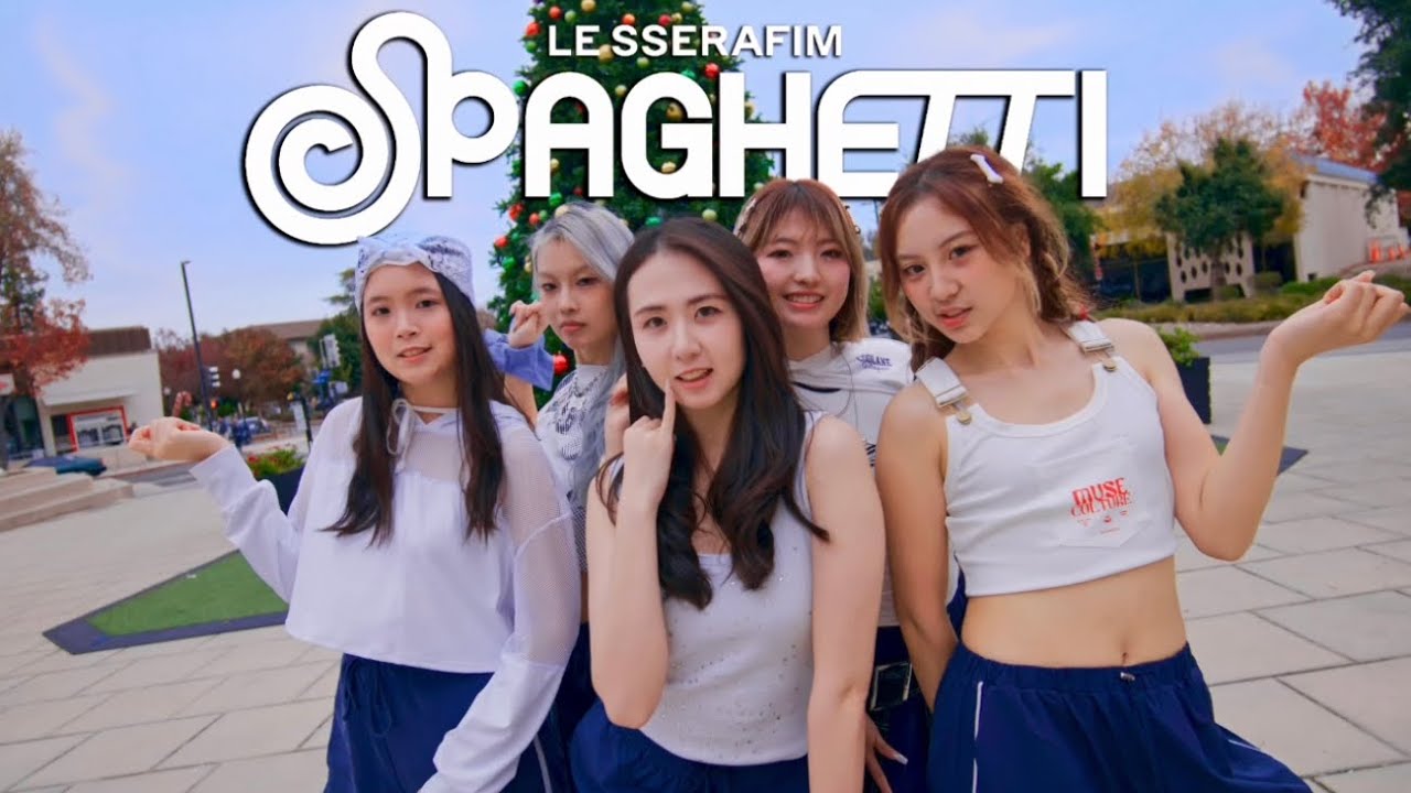 [KPOP IN PUBLIC @ SF Bay Area] LE SSERAFIM (르세라핌) - SPAGHETTI | One Take | Dance Cover by AfterNEON💫