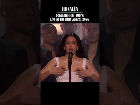 ROSALÍA — Berghain (feat. Björk) | Live at The BRIT Awards 2026 (Pt. 1) #music #livemusic #rosalia