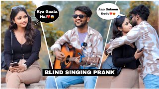 Blind Man Singing Prank ||  Husn Anuv Jain X Tune Jo na Kaha || impressing Cute Girl By iklakh Sainy