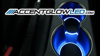 Hyundai Genesis Coupe LED Cup Holder Light DIY Install Kit 2010-2015