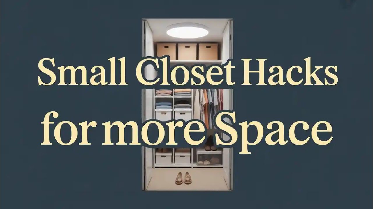 Small Closet Hacks for More Space - YouTube