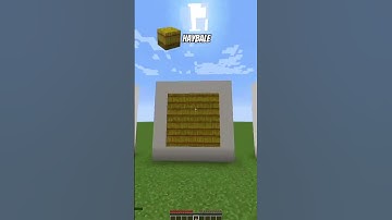 Which block can save my fall #shorts #minecraft #gaming