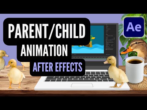 How to Use Parenting in AFTER EFFECTS // Easy Beginner Animation Tutorial