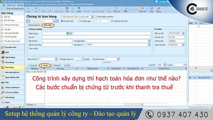 Các bước hạch toán hóa đơn chứng từ