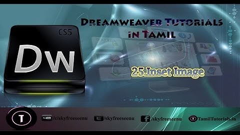 Adobe Dreamweaver Tutorials in Tamil 25 Inset Image