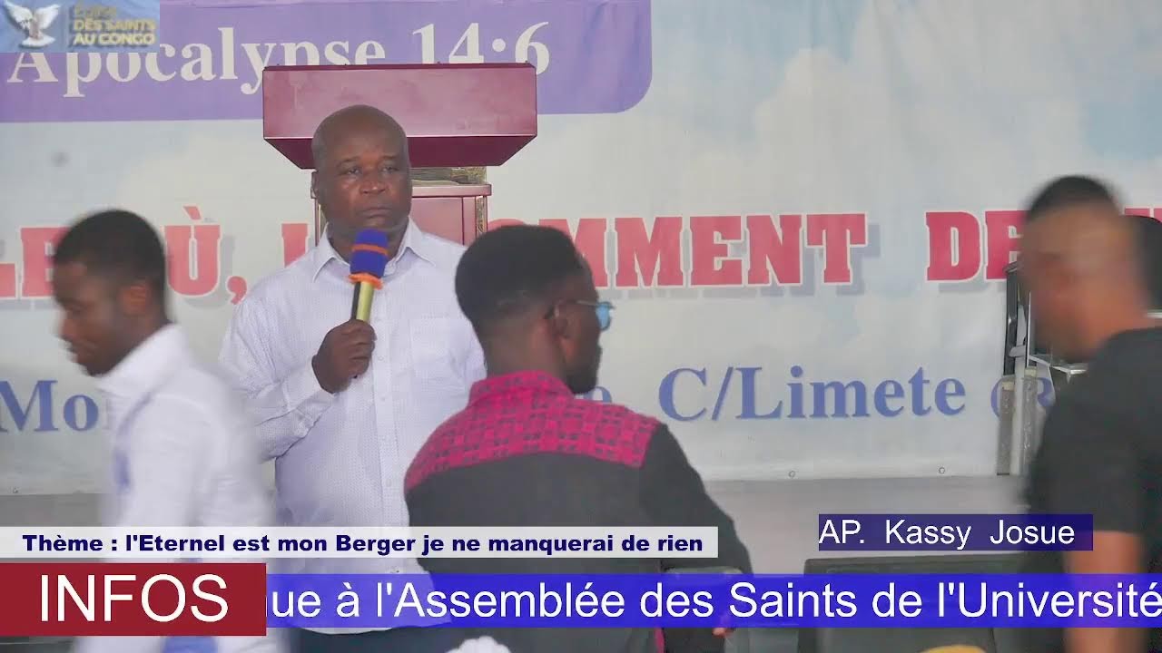 6eme jour du séminaire orateur AP. Kassy Josue  Thème L'éternel est mon berger je ne manquera