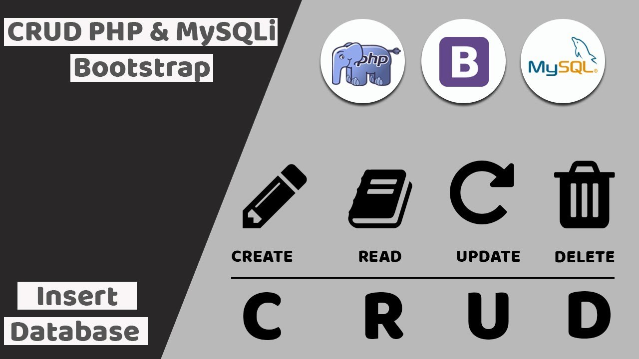 CRUD PHP & MySQLi Bahasa Indonesia : Insert data ke database - YouTube