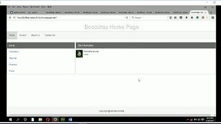 Bootstrap responsive webpage