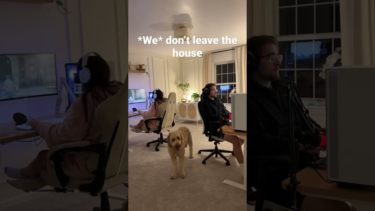 Comfy Cozy In The New Game Room Gaming Relationship Gamercouple Gamergirl Newhome Couple Dog