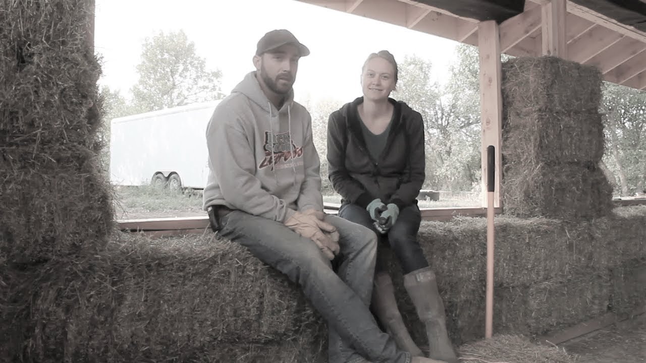 Straw Bale House Walls! Part 1 YouTube