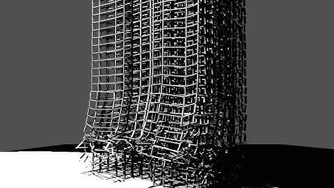 Blender 40 floors of Empire State Building Collapse (8300 objects)