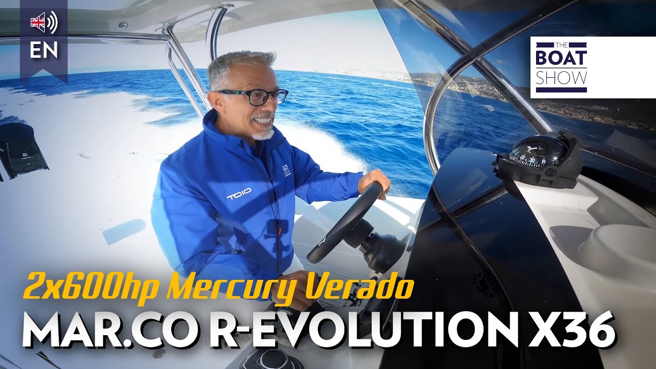 ⁣[ENG] MAR.CO R-EVOLUTION X36 Powered 2X VERADO 600HP - Maxi Rib Review - The Boat Show