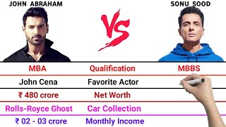 John Abraham vs Sonu Sood Full Comparison Video | Net Worth | Monthly Income | Per Movie Fee's | 