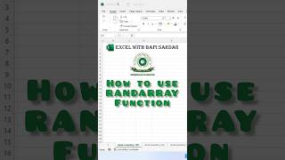 RANDARRAY Function | How to Generate Random number through RANDARRAY Formula in Microsoft Excel |