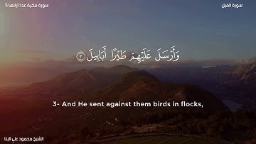 سورة الفيل   الشيخ محمود علي البنا