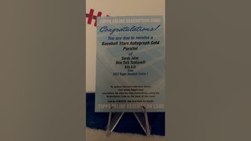 Autograph Gold Parallel Derek Jeter #short #topps #baseballcards #derekjeter