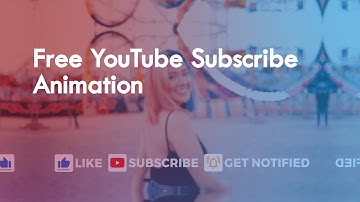 Free Transparent Subscribe Button Animation For YouTube Videos