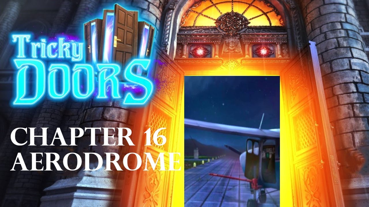 Tricky Doors Level 16 Aerodrome gameplay walkthrough