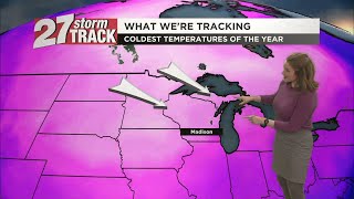 Quick warmup before coldest air of the year (so far)