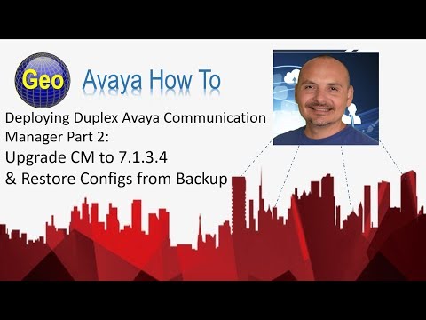 Upgrade Avaya CM to 7.1.3.4  & Restore Configs from Backup