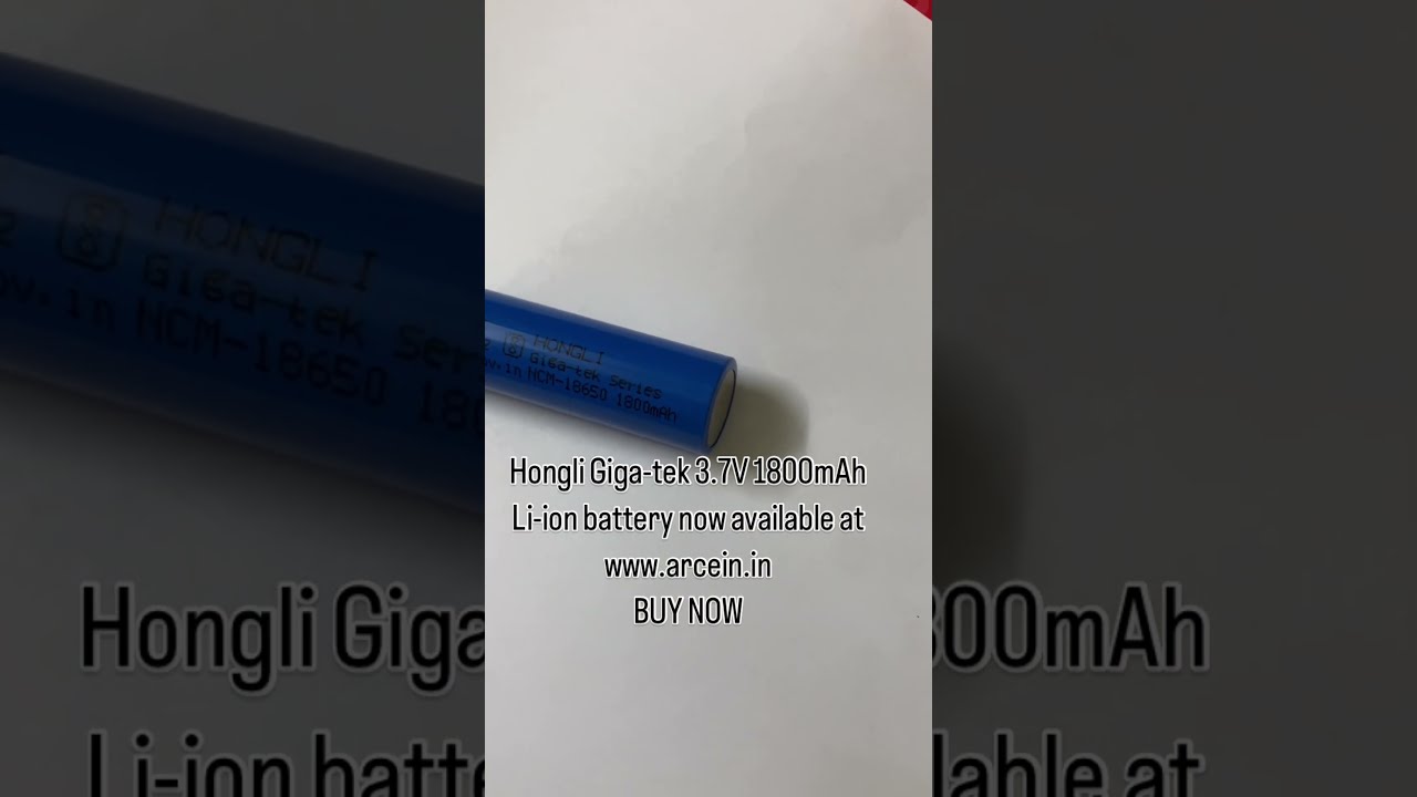 Hongli 3 7V 1800mAh Lithium Ion Batteries Now Available Link In Description 18650 India Diy Buy