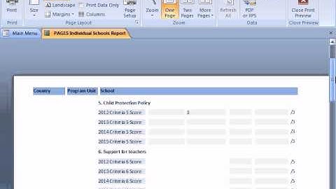 PAGES Video 5: Viewing reports and importing data