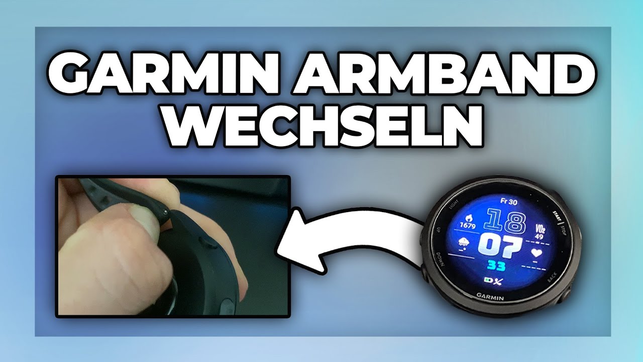 Garmin Uhr Armband wechseln - Forerunner Tutorial