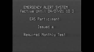 Iowa State Required Monthly Test - April 7, 2021 (Late Relay)
Local Required Monthly Test for the state of Iowa. Initially issued from 1040 WHO-AM at around 2:55 AM CT and picked up by every station in the state, including KSEZ-FM, which my EASyPLUS monitors. This is also one of the last Emergency Alert System captures to be recorded without a TBC (time-base corrector), hence the jitter.
I didnt get a recording earlier in the day, so I decided to reissue the alert about 7 hours after it went over the air. Note that my EASyPLUS is not hooked up to any transmitters and is completely closed-circuit, so only I am able to hear and see the alert being broadcasted, however nobody else is able to receive it or relay.. up until I upload it to YouTube.
Blah blah blah valid tones. Theyll activate Emergency Alert System and potential rebroadcast could lead to the FCC going after you. Just have some common sense and dont bother. Iowa State Required Monthly Test - April 7, 2021 (Late Relay)