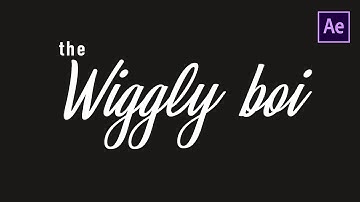 3 WIGGLY TEXT - Adobe After Effects Tutorial