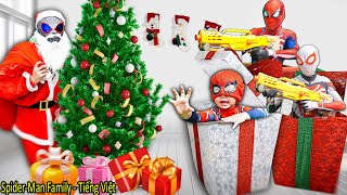 Siêu Nhân Nhện Giải Cứu Santa Claus Khỏi JOKER || Spider-Man Family