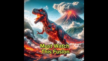 Dinosaur & Wolf ai hybrid dna fusion #hybrid #ai #fusion #aiart #aianimals #viralvideo #animals