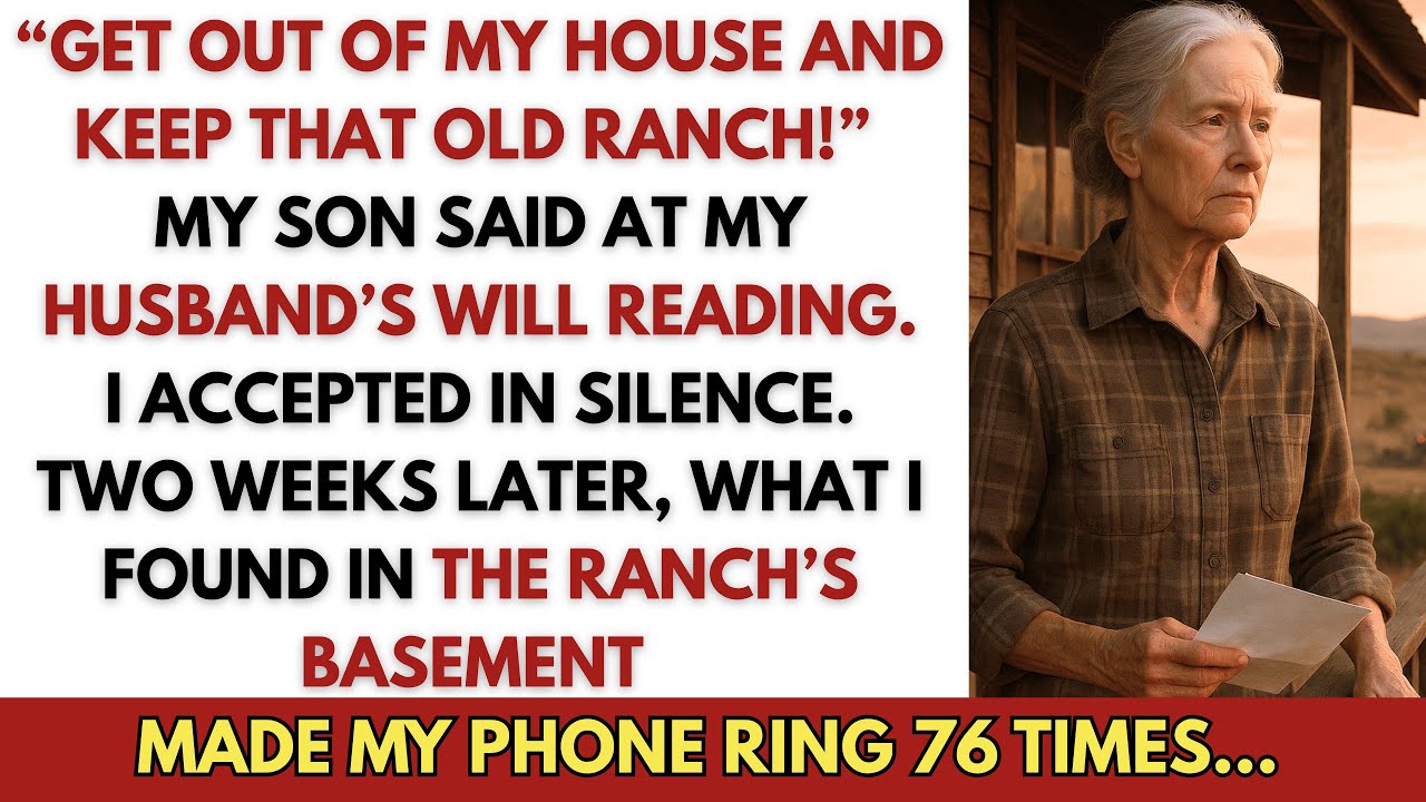 “Get Out of My House and Keep That Old Ranch!” — My Son Said at My Husband’s Will Reading