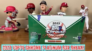 2023 Topps Chrome Platinum Baseball Hobby Box Break!