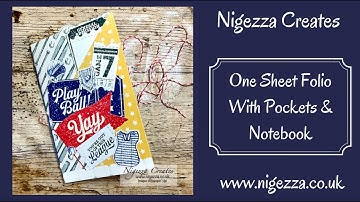 One Sheet Folio With Pockets & Notebook