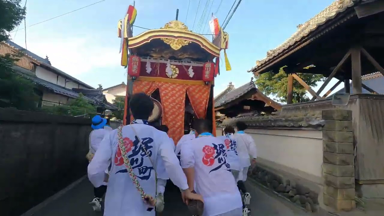 【4K】2023.07.28 中津祇園　堀川町　堀川町から角木へ