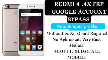redmi 4 4x Frp Bypass fix youtube update | redmi 4 frp bypass | miui 11 NO PC | Redmi 4x Frp Bypass