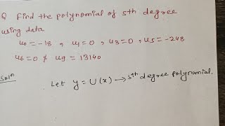 Langranges iteration method to find polynomial of nth degree