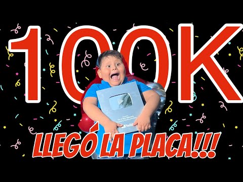 LLEGÓ LA PLACA DE 100K SUSCRIPTORES #youtubecreatorawards #ikerelniñomillonario