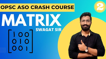 MATRIX 2 for OPSC ASO / MCQs & PYQs / Swagat Sir / eZugyAn