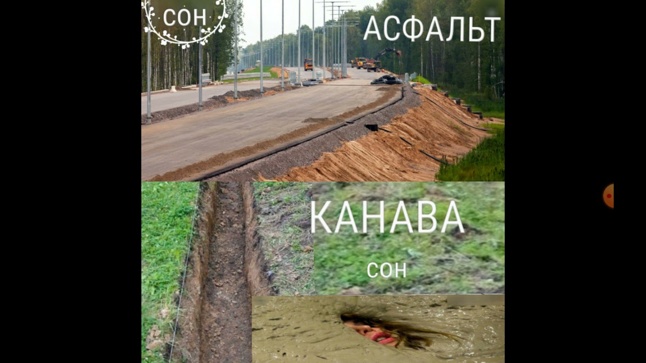 КАНАВА - сон. АСФАЛЬТ - сон.