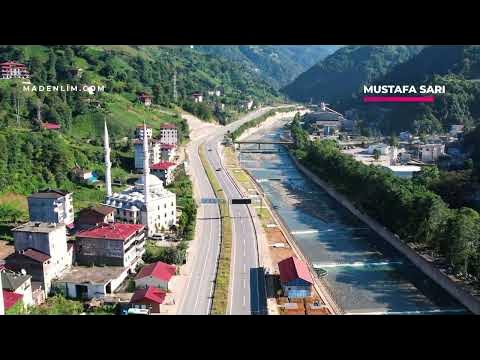 Madenli'ye Havadan Bakalım - Rize, Çayeli Madenli Beldesi