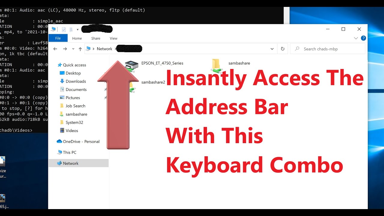 Quick Tip #12 - Access The Address Bar With This Easy Keyboard Combo #shorts