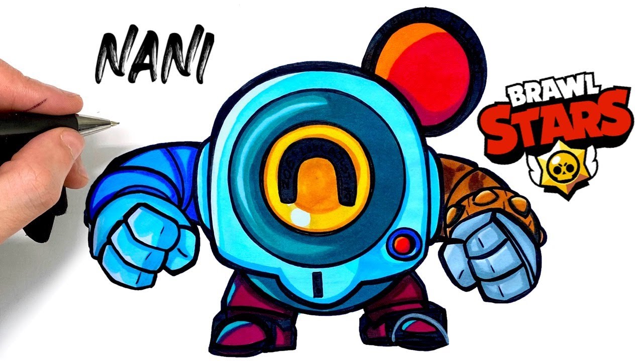 How To Color Nani Brawler Brawl Stars Youtube - brawler brawl stars dessin